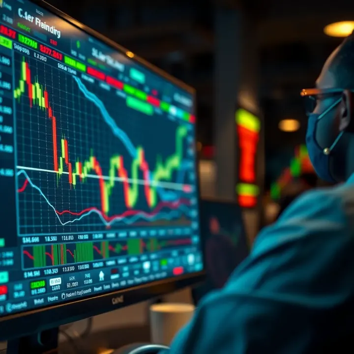 A digital interface showing forex trading charts and currency pairs relevant to Nigerian market trends