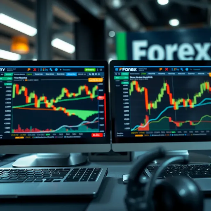 Detailed comparison of forex trading platforms showing charts and user interface features