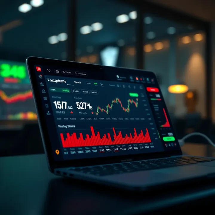 User-Friendly Stock Trading Dashboard for Nigerian Investors Dashboard of a stock trading app showing portfolio performance and market trends