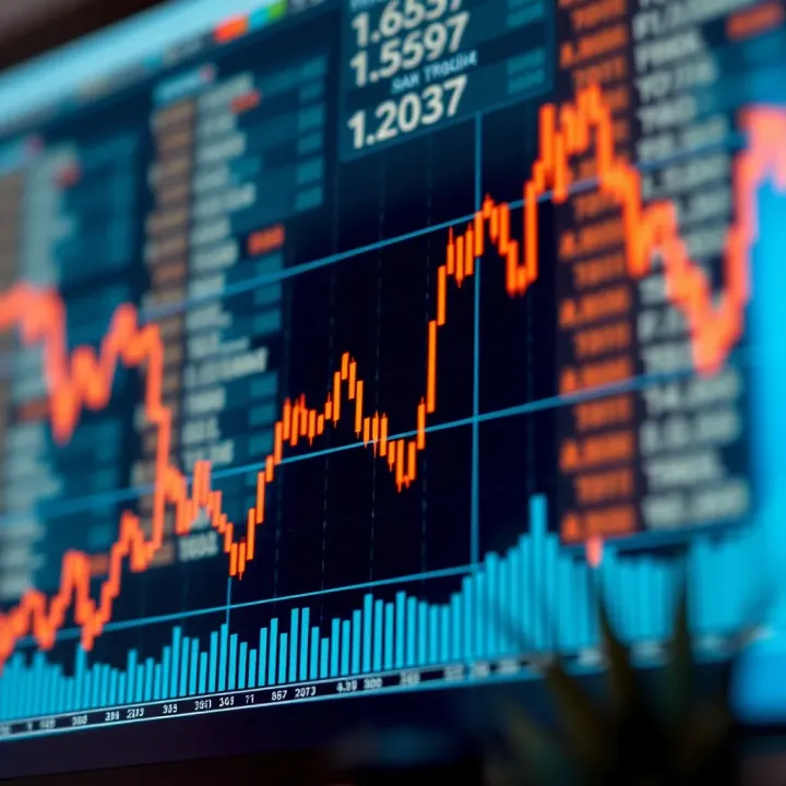 Graph depicting binary option trading trends and market fluctuations in Nigeria