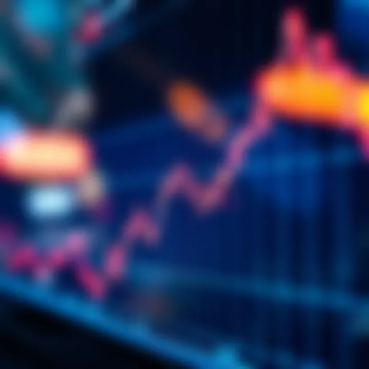 Graph showing currency exchange rates influenced by artificial intelligence algorithms