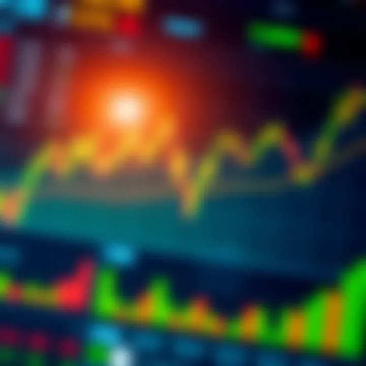 Illustration of a digital trading platform interface with currency exchange rates and analytics