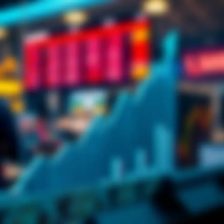 Graph showing upward trend in forex trading with Nigerian currency symbols