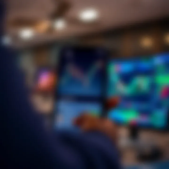 Mobile phone displaying a copy trading app interface with charts and investment options for Nigerian market