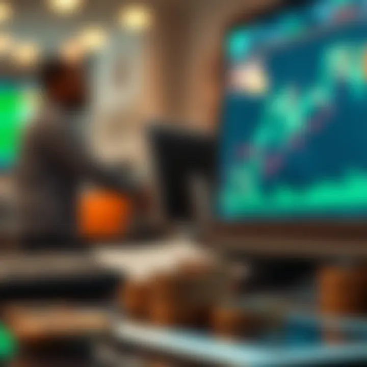 Illustration of Nigerian market influence on forex trading with currency symbols and financial graphs