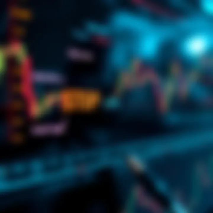 Conceptual graphic showing risk management elements like stop-loss and profit targets