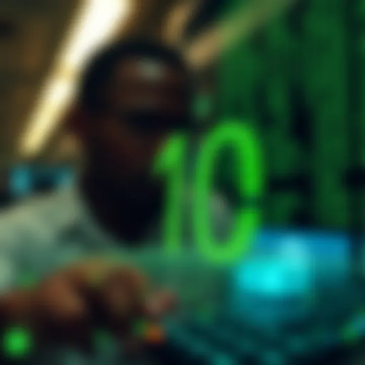 Illustration depicting the role of binary code in modern computing within a Nigerian technology environment