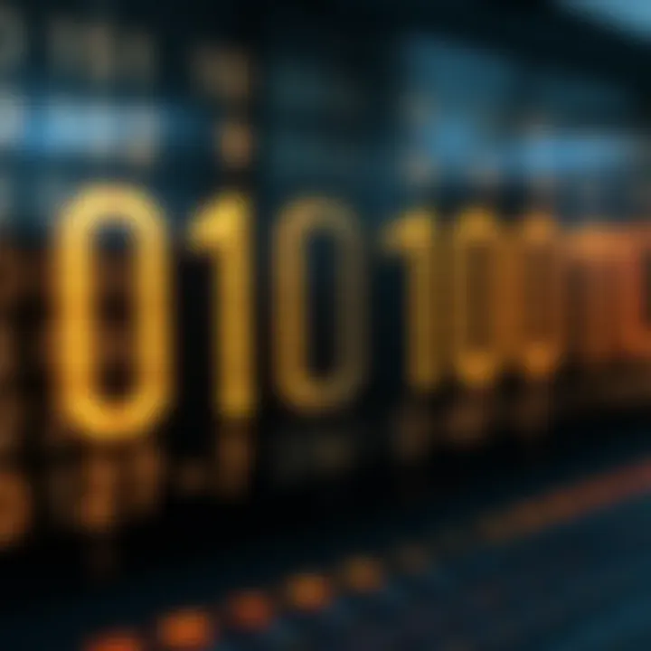 Alignment of Binary Digits in Multiplication for Computing Visual representation of binary digits aligning during multiplication for computing applications