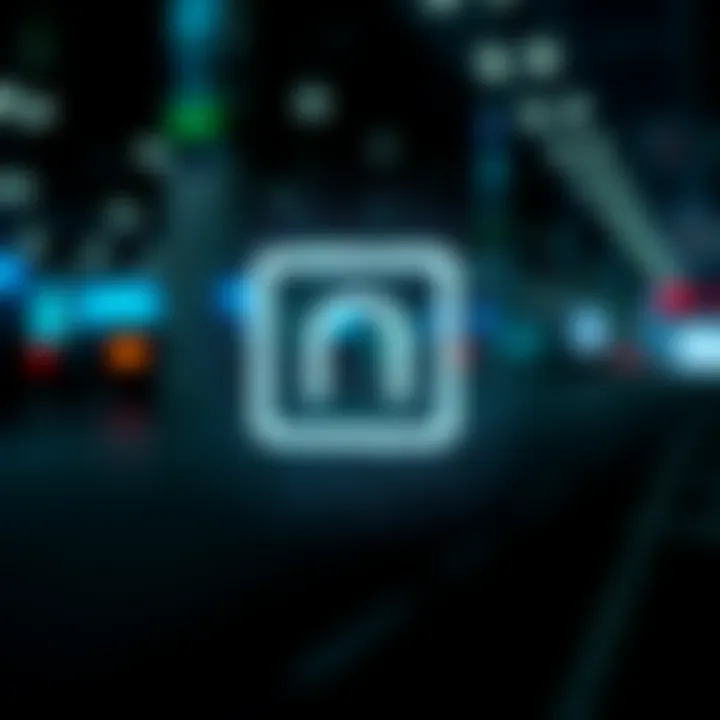 Abstract representation of a binary code pattern integrated into a sleek logo design symbolizing digital innovation