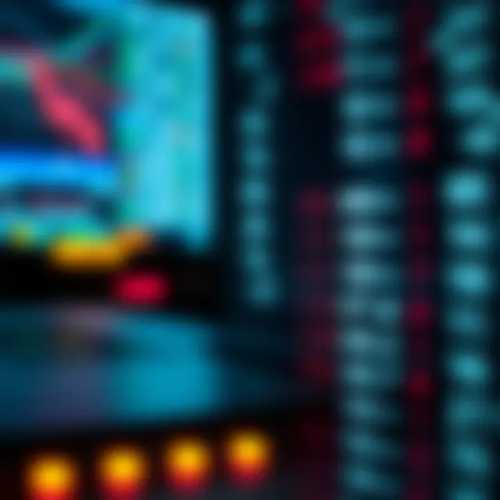 Visual representation of converting decimal numbers to binary coding in computing