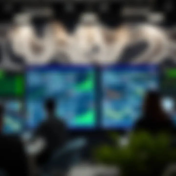 Digital community board featuring posts about market trends and trading advice in binary options