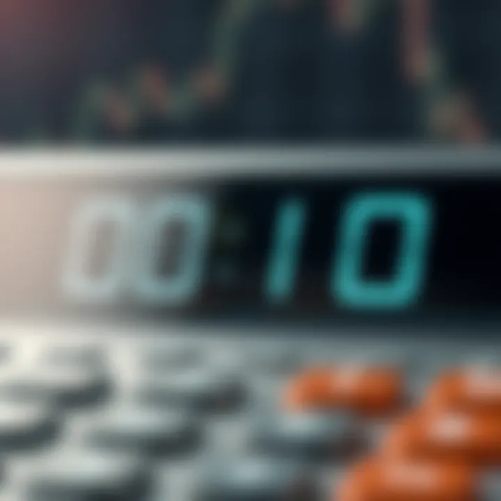 Illustration showing binary digits with subtraction operation and borrow mechanism