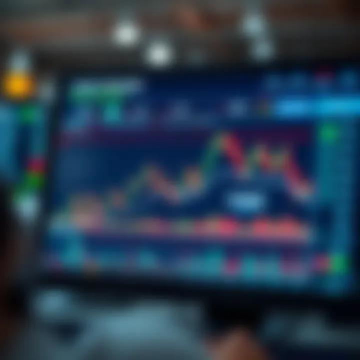 Graph showing forex trading robot performance metrics in a digital interface