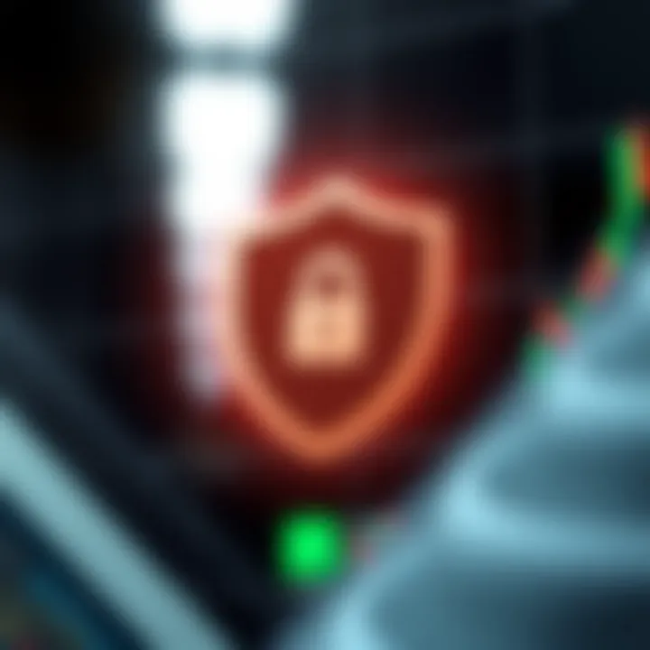 Security shield icon symbolizing protection of funds and data on forex platforms in Nigeria
