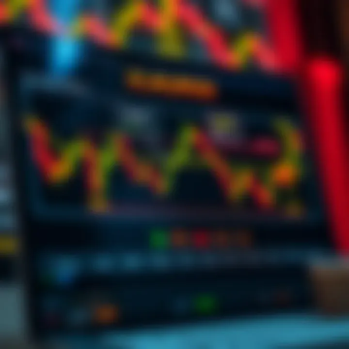 Diagram showing interpretation and application of candlestick patterns in market analysis
