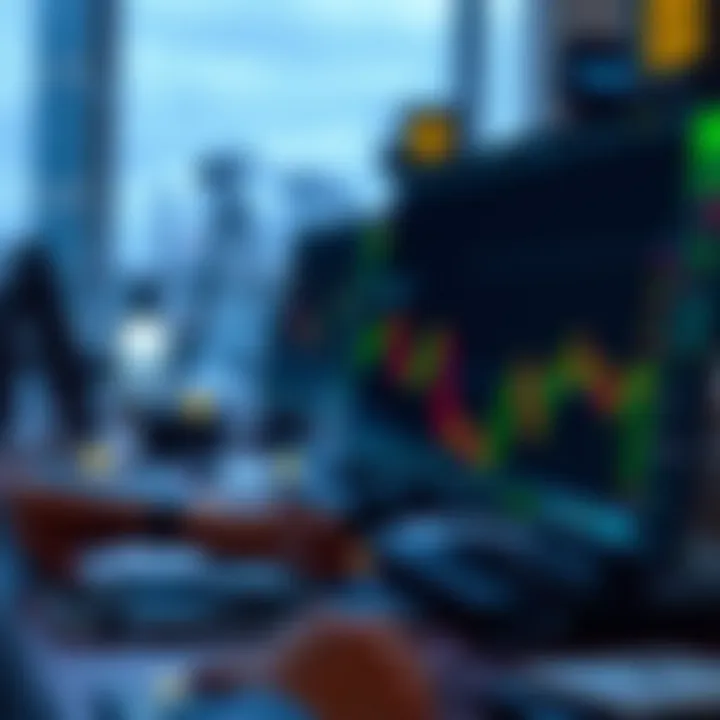 Visual representation of risk management techniques and strategy planning for digital asset trading