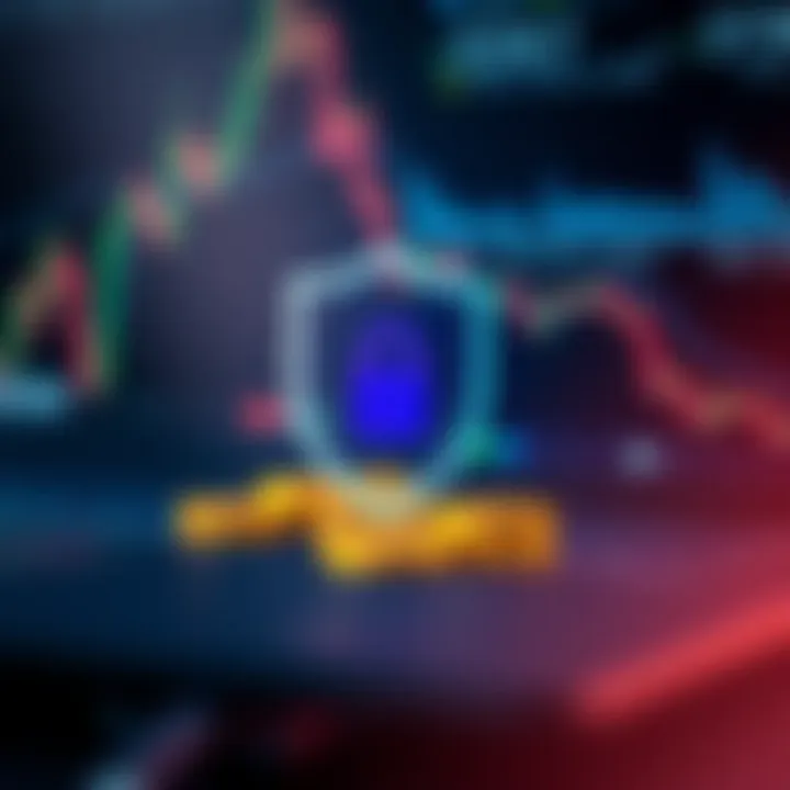 Graphic showing security shield, coins, and regulatory symbols representing safe crypto trading in Nigeria