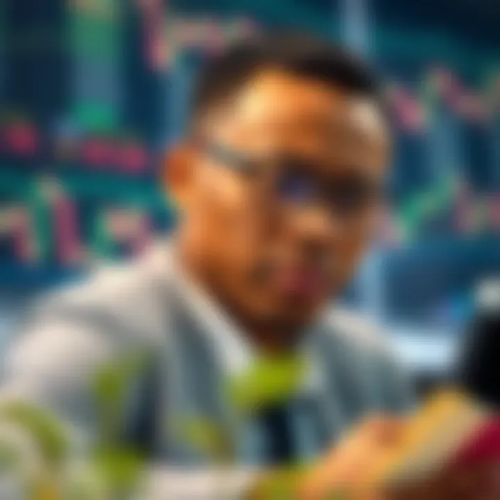 Enhancing Financial Skills through Forex Trading Conceptual illustration of financial literacy and digital currency trading