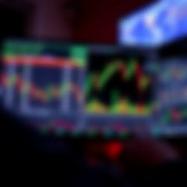 Forex Market Trends Captured on Trading Platform A digital currency chart displaying forex market trends on a computer screen