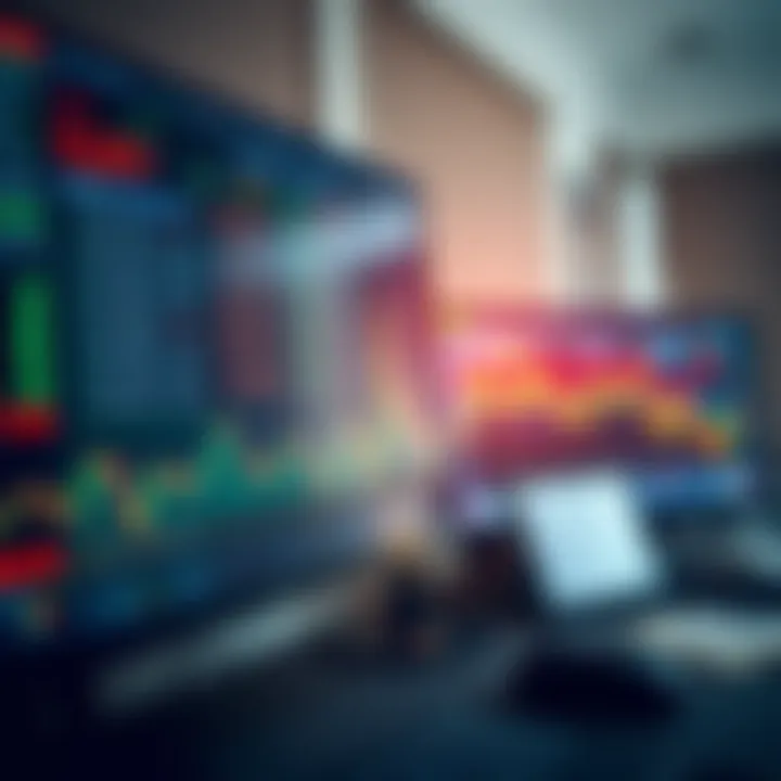 A desktop setup showing multiple currency exchange rates and trading indicators