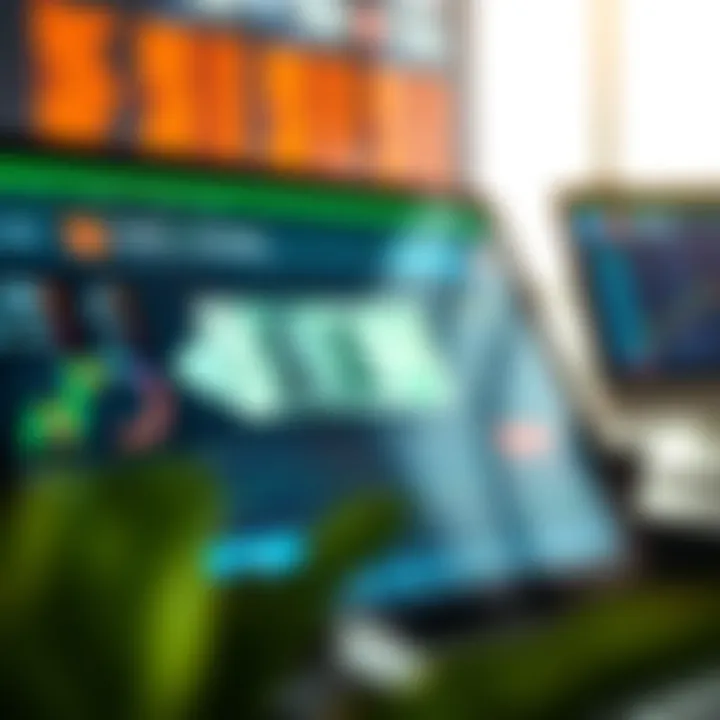 Forex Trading Platform Featuring Nigerian Naira Interface Illustration of a digital device displaying forex trading platform with Nigerian naira symbol