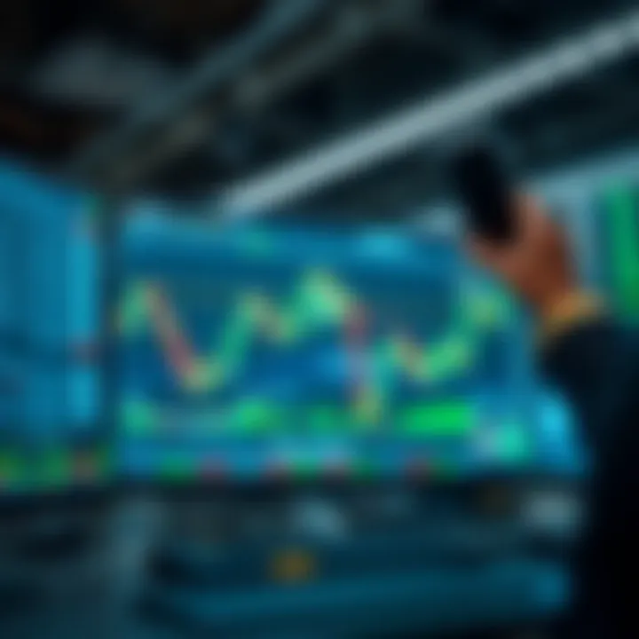 Secure forex trading environment with digital security icons and a trading screen