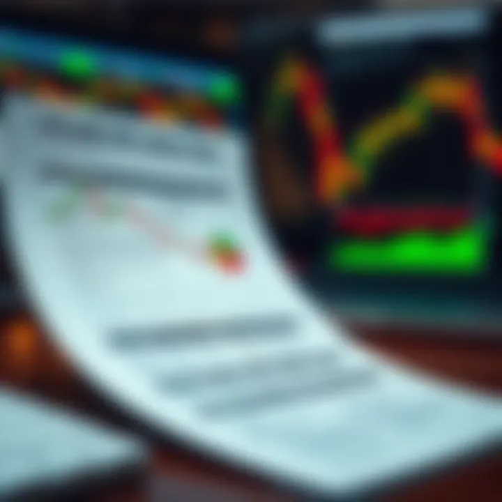 Utilizing PDF Guides for Forex Chart Analysis Screenshot of a PDF guide showcasing forex chart pattern analysis and interpretation tips for traders