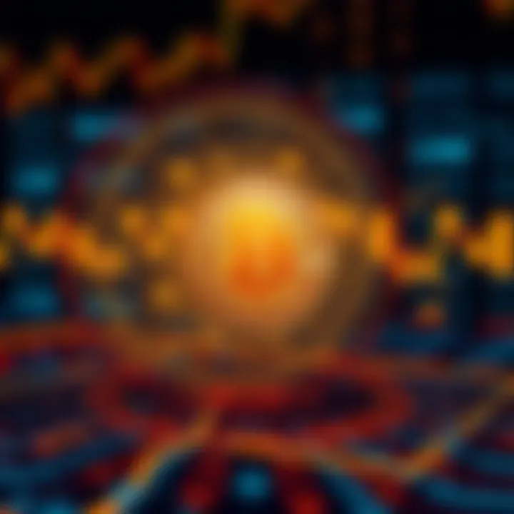 Conceptual visualization of identity and security in online trading with binary patterns and a secure lock icon