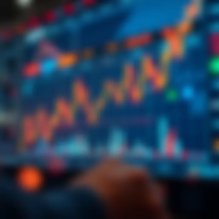 Visualizing Profit Opportunities in Arbitrage Trading Across Markets Illustration of a digital financial graph highlighting profit opportunities across multiple markets