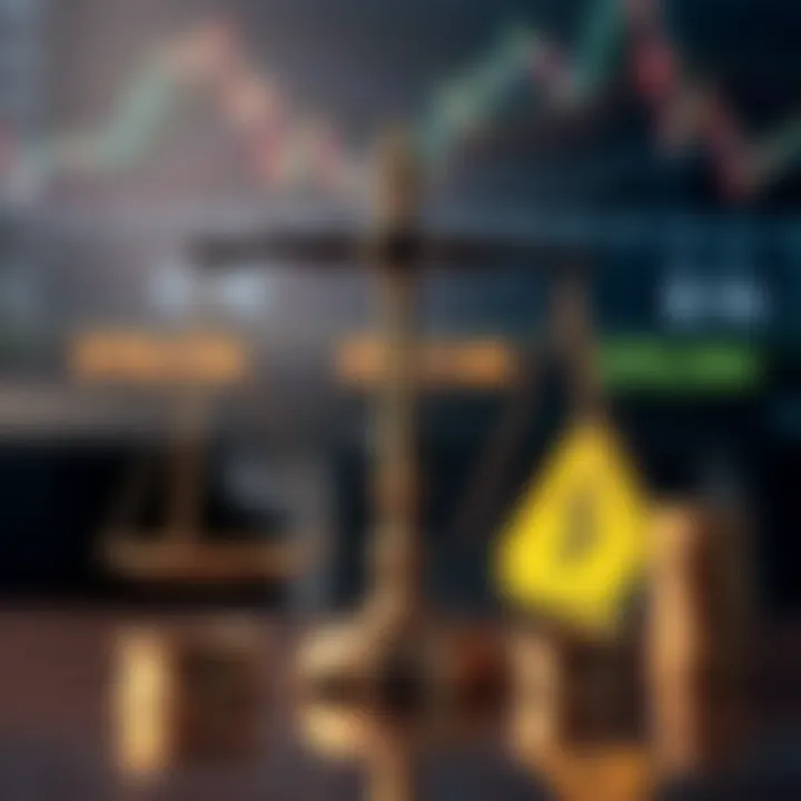 Symbols representing legal scales and financial caution in Nigerian market