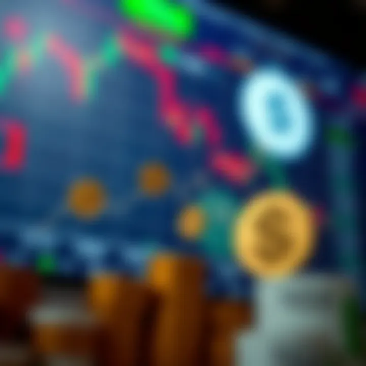 Graph illustrating risk management strategies with currency symbols and Nigerian naira sign