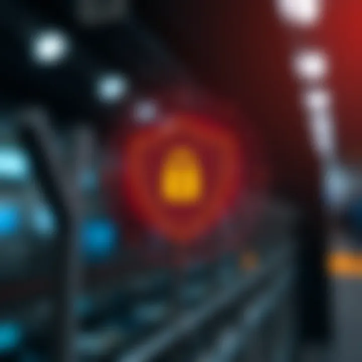 Secure digital shield icon representing safety and trust in financial trading apps