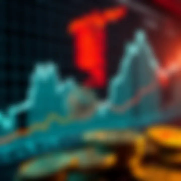 Graph showing upward trend in cryptocurrency market with Nigerian currency symbols