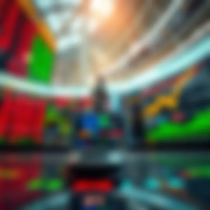 Navigating the Global Currency Market Through Forex Trading Global currency market with dynamic exchange rates and trading charts