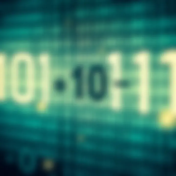 Overview of Binary Number System in Addition Illustration explaining the binary number system and how binary digits combine during addition