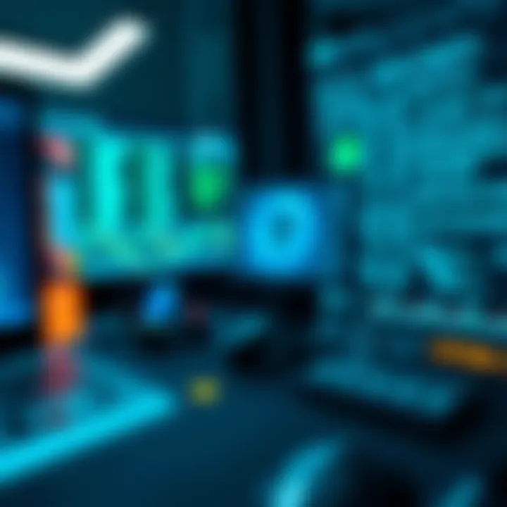 Conceptual illustration of software development and digital forensics using binary analysis tools