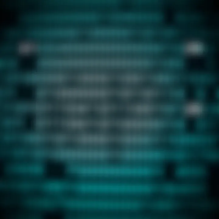 Diagram illustrating the binary number system with zeros and ones arranged in a pattern