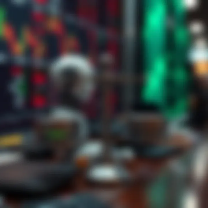 Conceptual graphic showing balance between benefits and risks of using automated trading bots