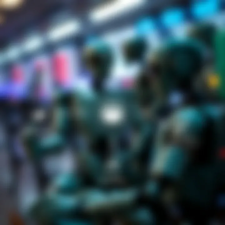 Diagram illustrating the functioning of automated binary trading bots