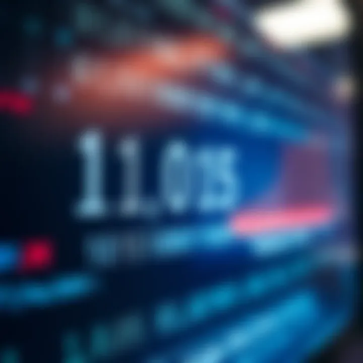 Diagram showing binary digits representing data within a computer system