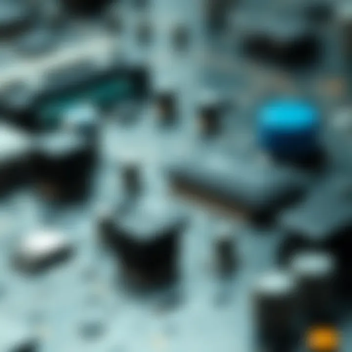 Circuit board representing practical applications of binary conversion in technology