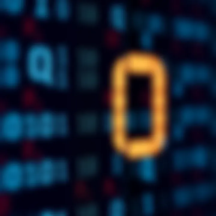 Visual representation of binary digits 0 and 1 illustrating the core concept of digital data encoding