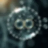 Diagram illustrating the division of a single-celled organism into two identical cells through binary fission