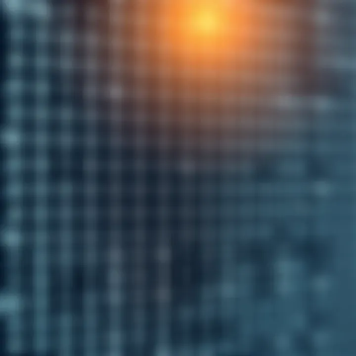 Diagram illustrating the binary number system with zeros and ones arranged in columns