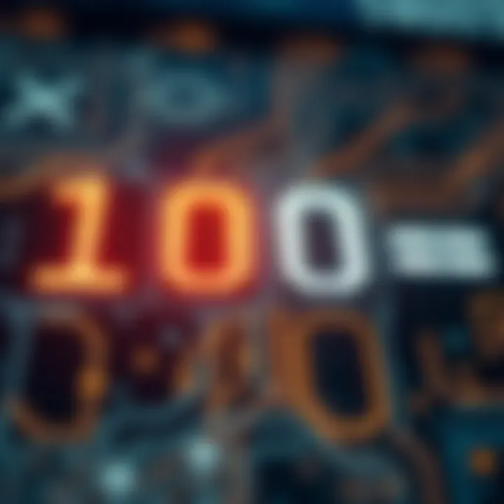 Fundamental Binary Operations in Computing Visual representation of basic binary operations like addition and subtraction with digital circuit symbols