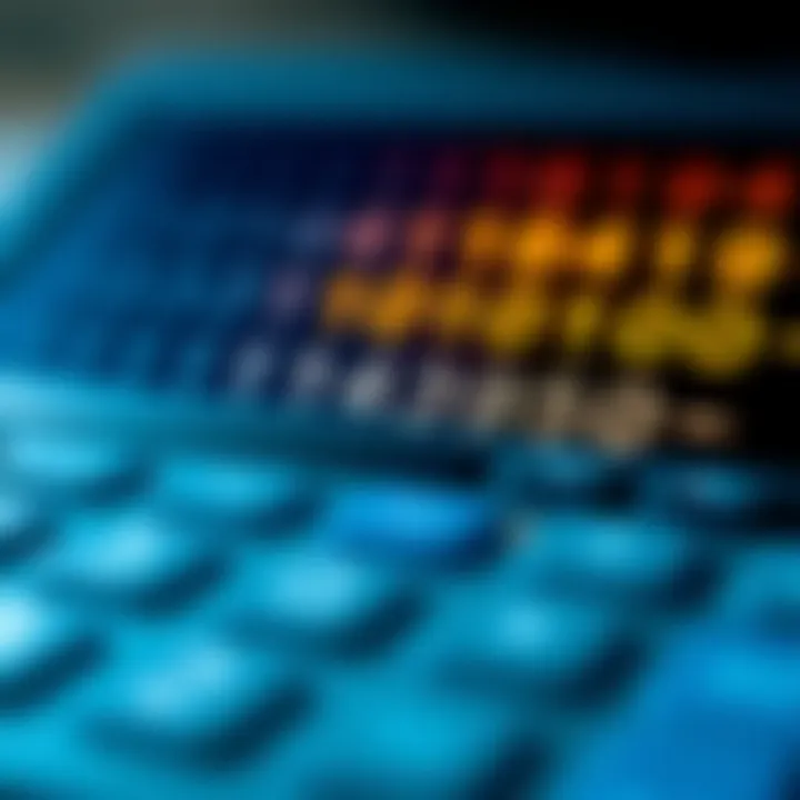 Diagram showing binary numbers being multiplied using a calculator interface