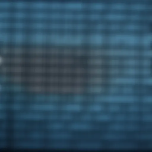 Diagram illustrating the binary numeral system with zeros and ones arranged in columns