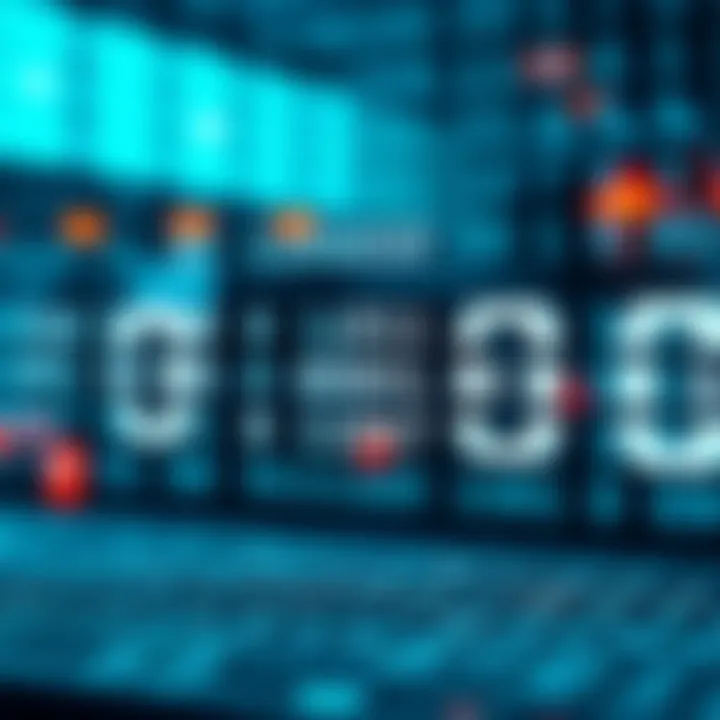 Visual Breakdown of Binary Number Formation Detailed representation of binary digits showcasing the structure of binary numbers