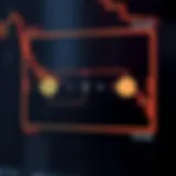 Diagram showing the interaction of two elements under a binary operation in a mathematical set