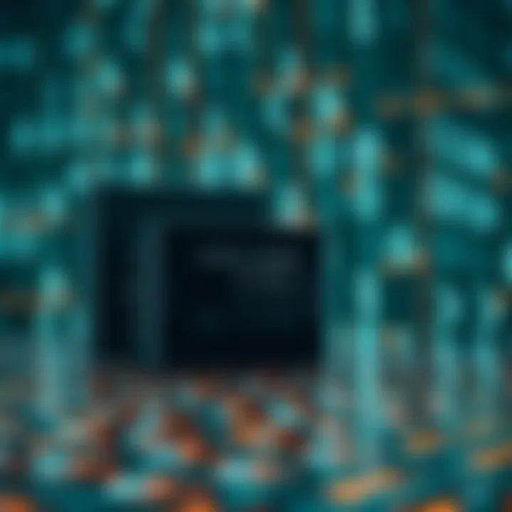 Conceptual representation of computational logic performing binary operations on digital data